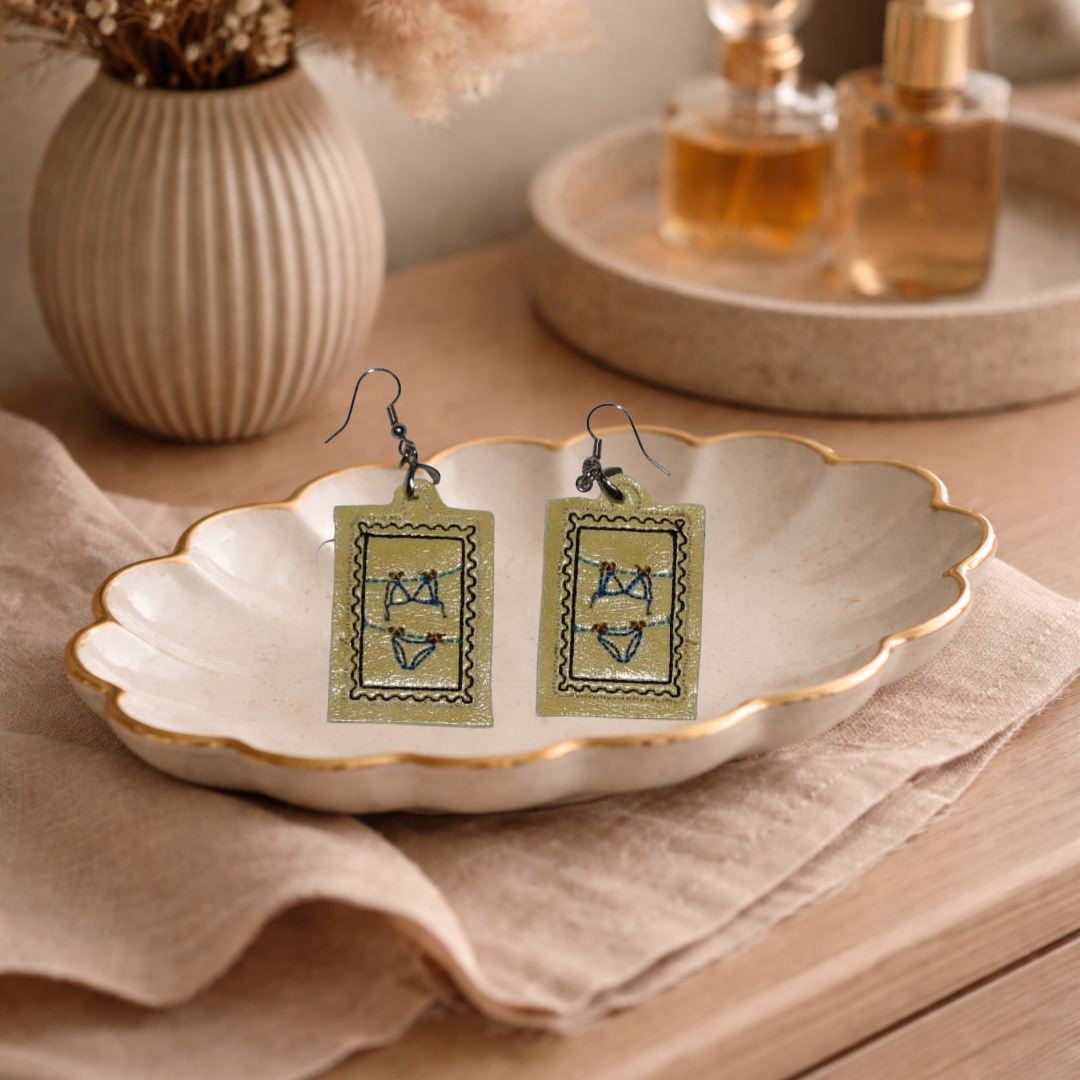 Postage Bikini Earrings