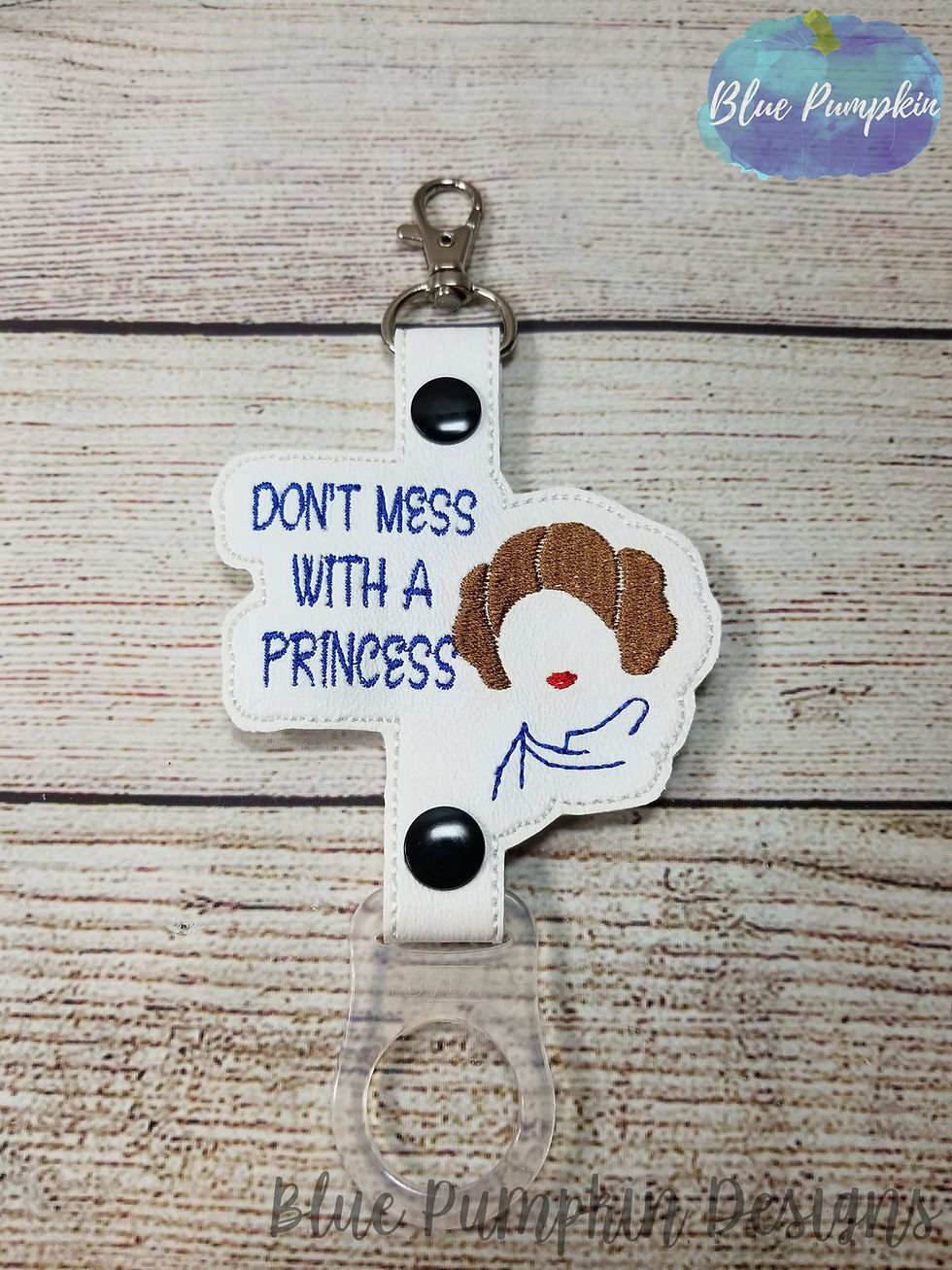 Don't Mess with a Princess Water Bottle Holder