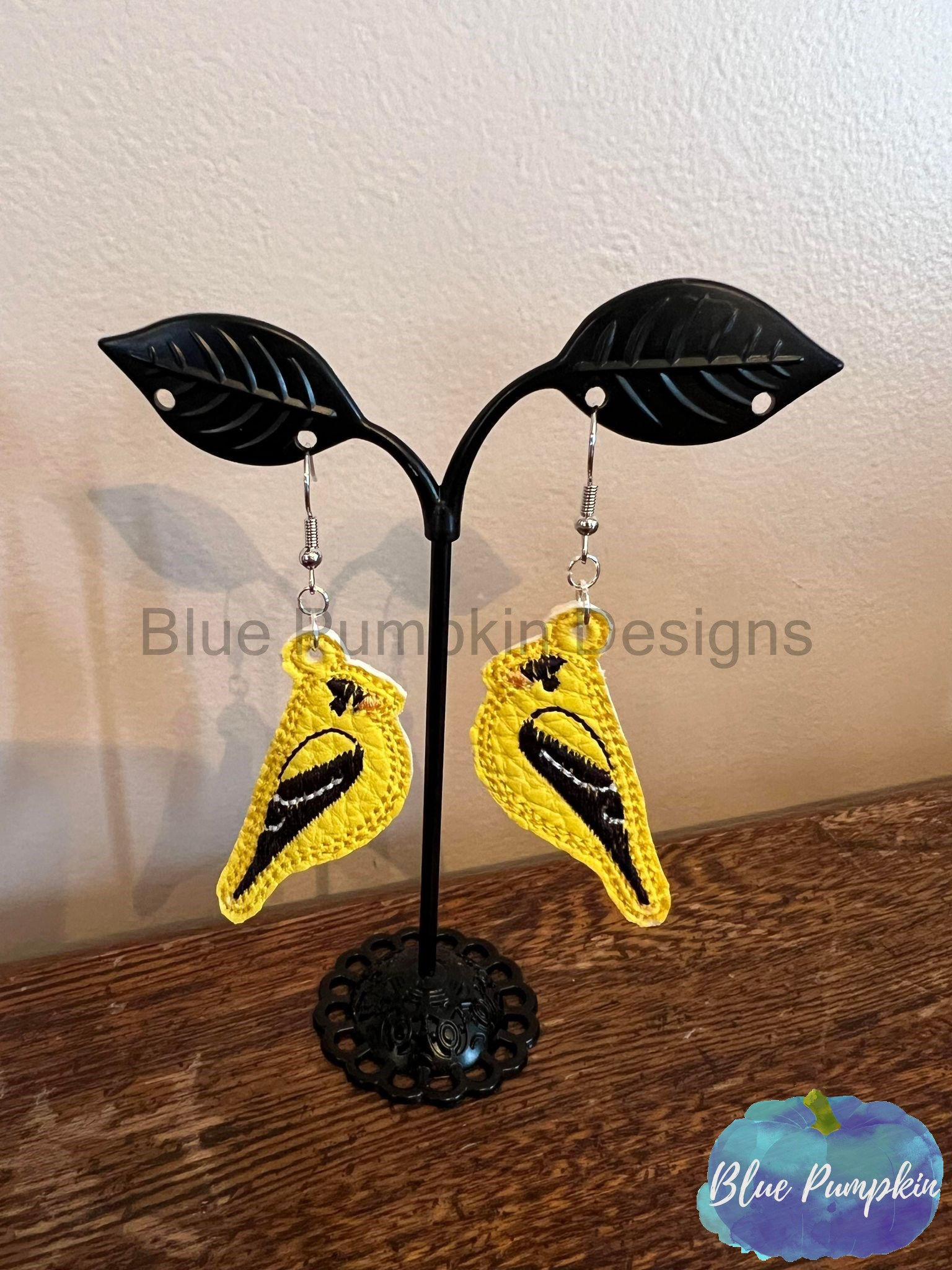 Yellow Finch Earrings
