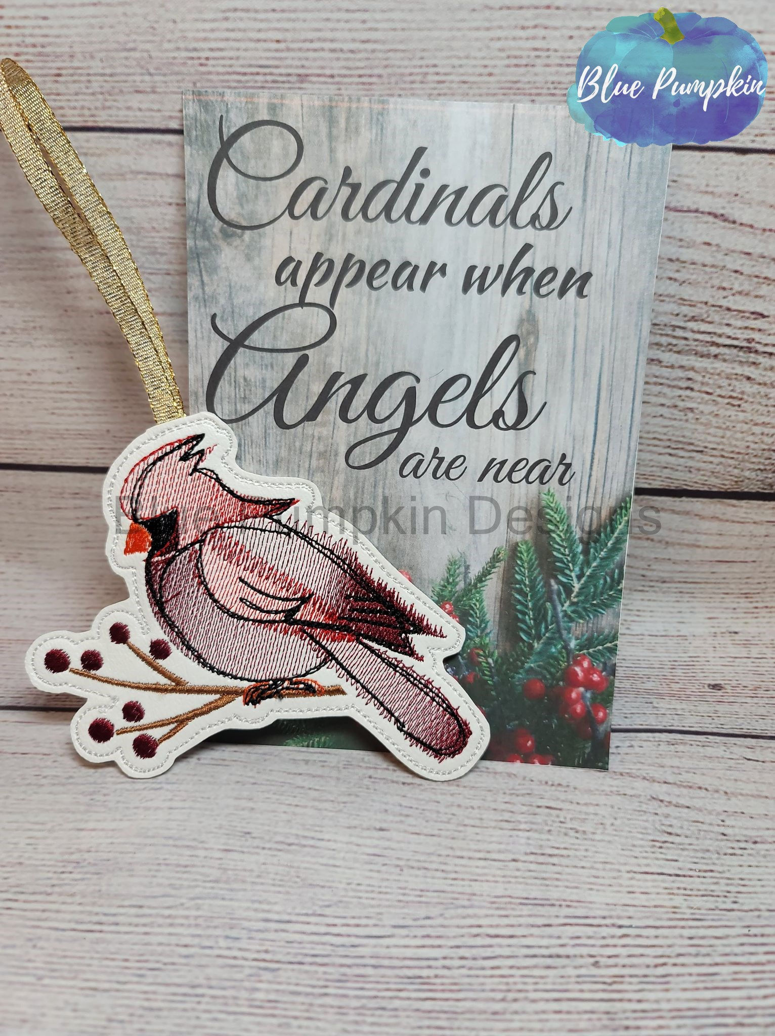 Cardinals Near Ornament