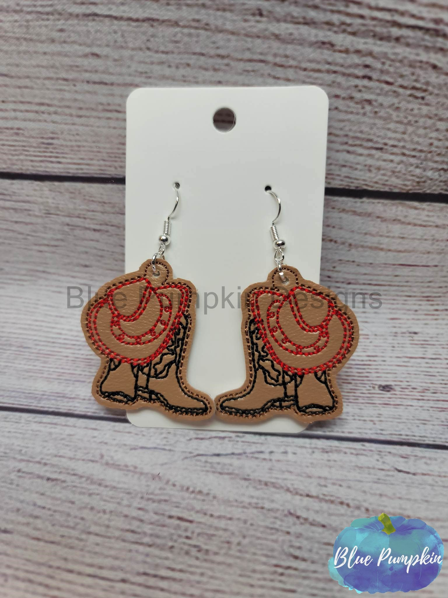 Cowboy Boots Hat Earrings