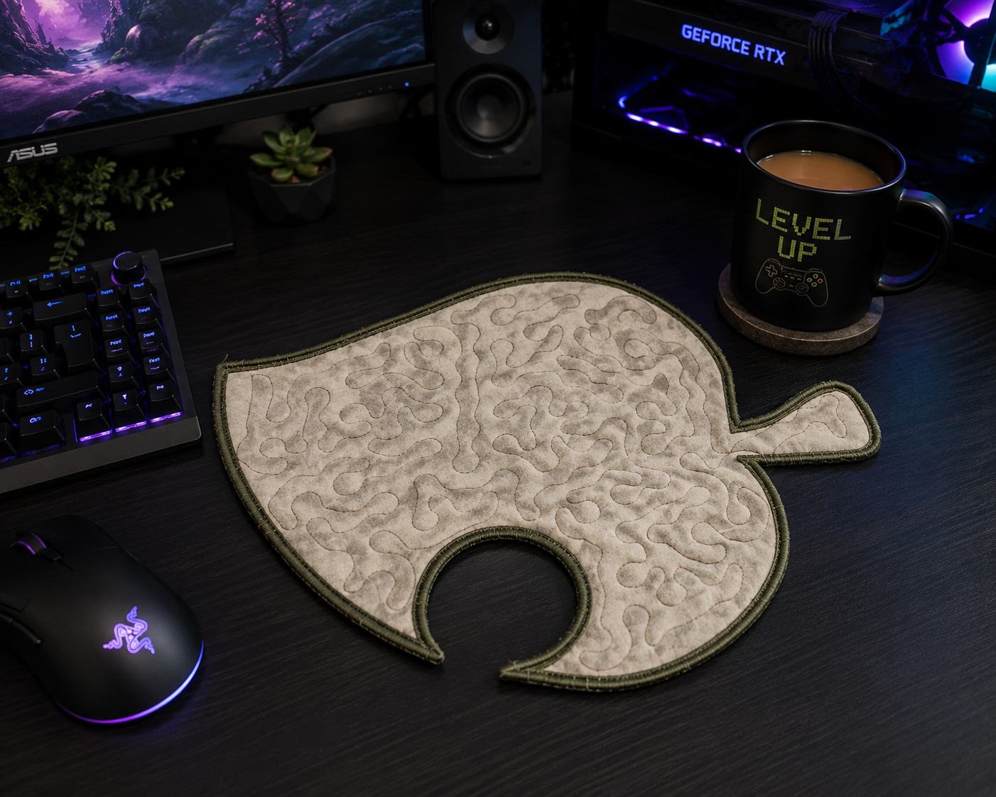 AC Leaf Coffee Mug/Snack Mat 3 sizes