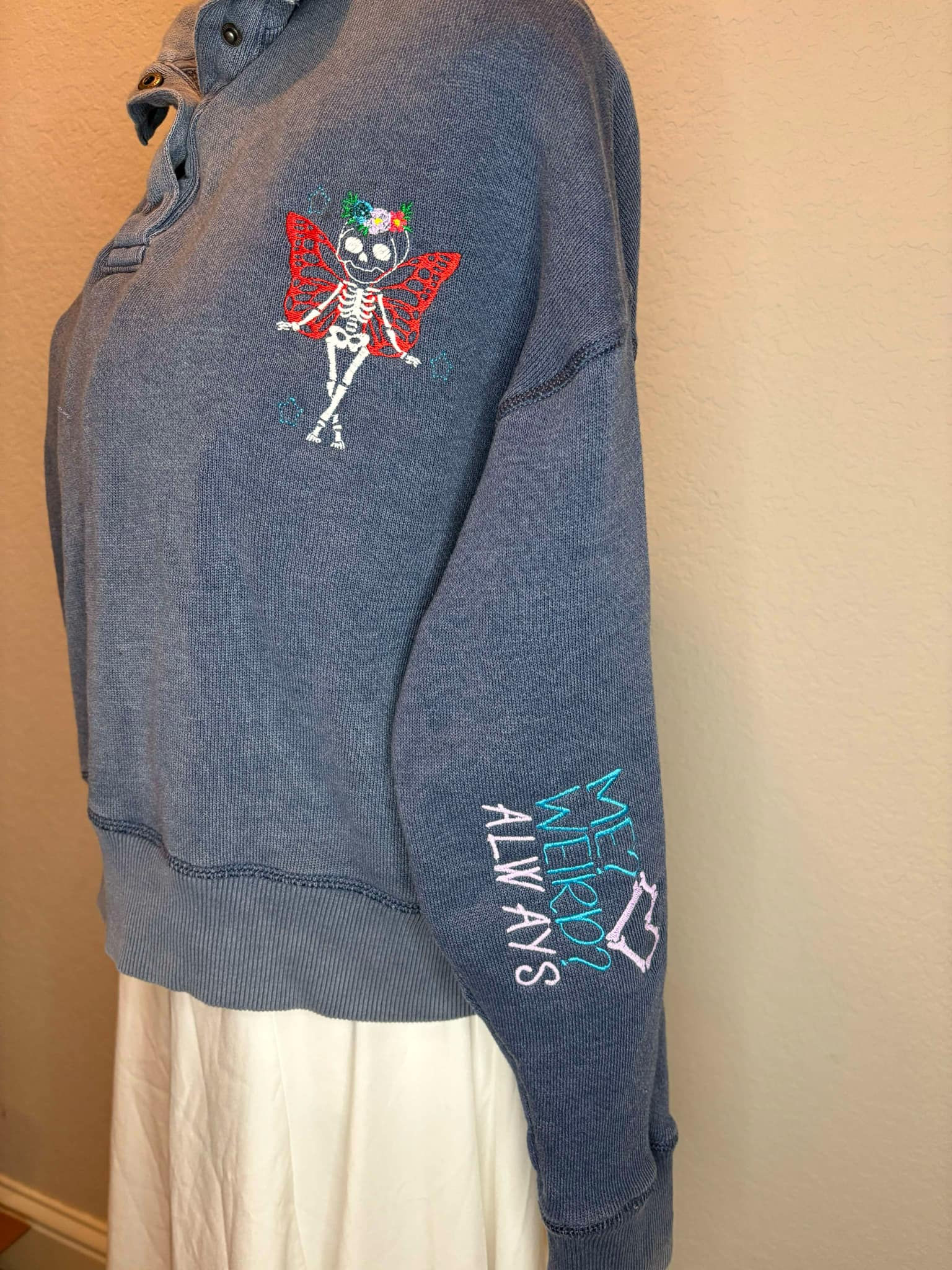 Me Weird Always Two Part Sweatshirt Design
