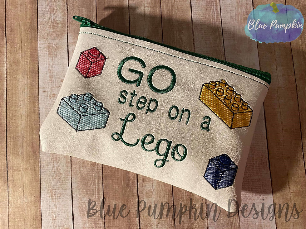 Go Step on a Lego ITH Bag Design