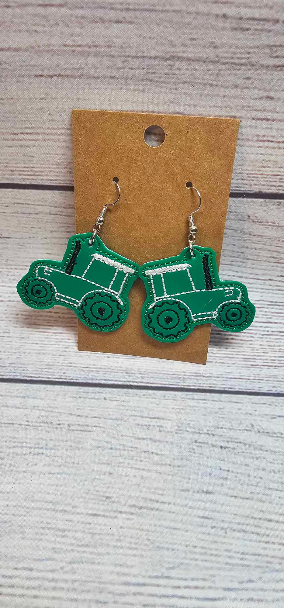 Tractor Earrings