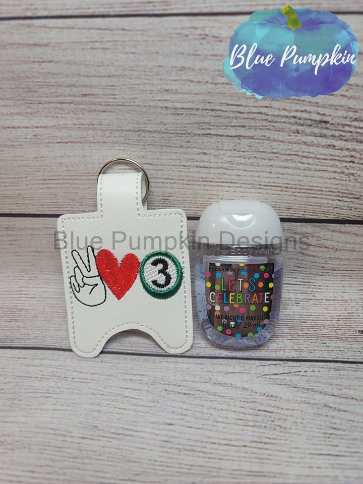 Peace Love BINGO 1oz Sanitizer Holder