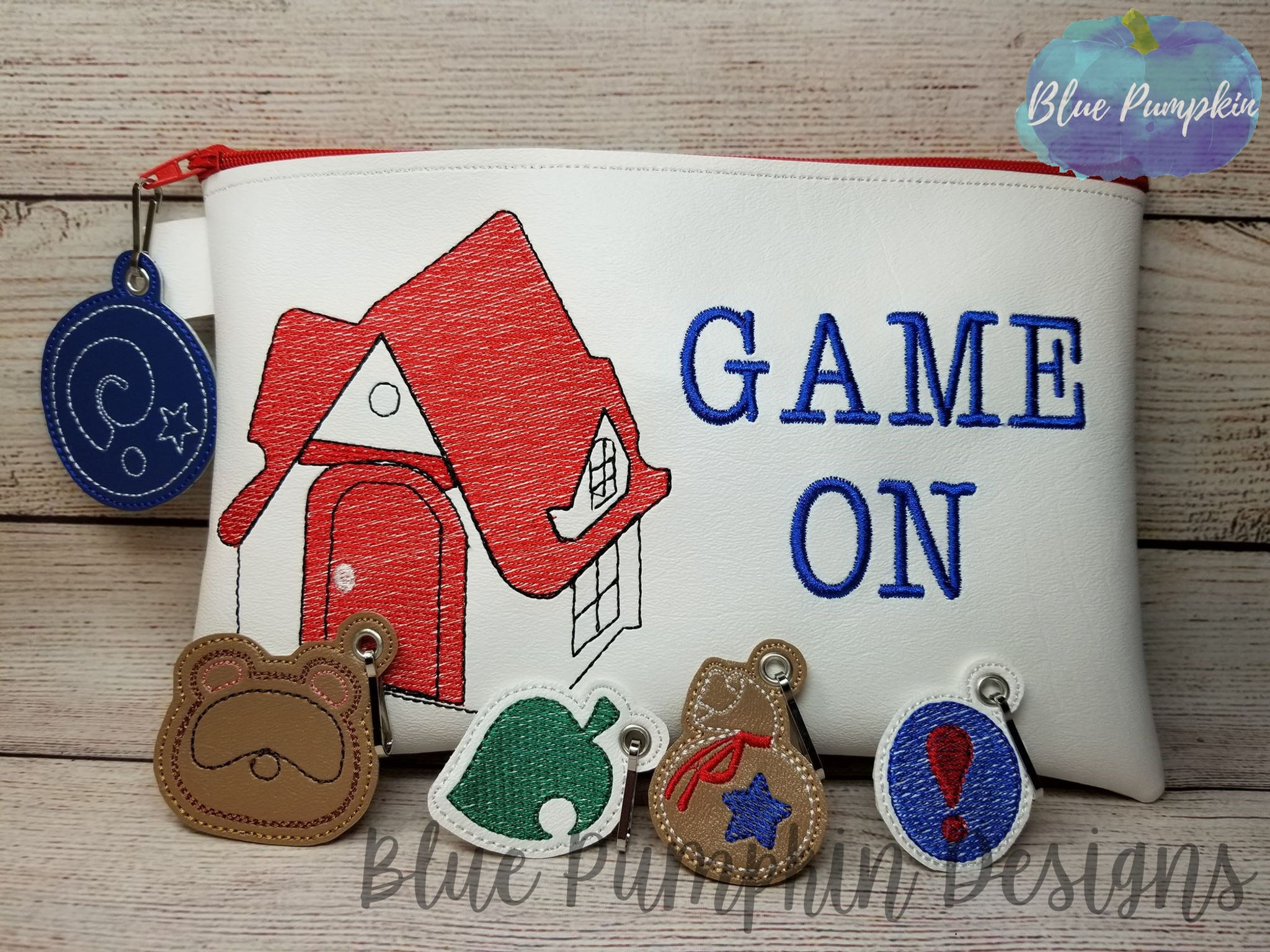 GAME ON AC Switch 6x10 ITH Zipper Bag Design