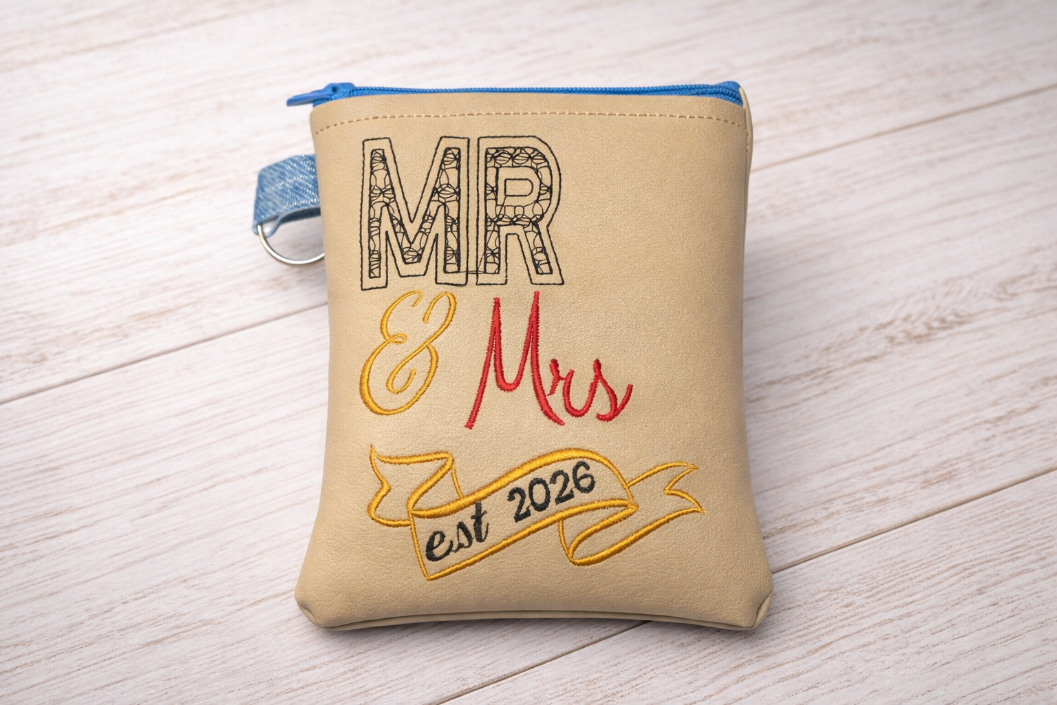 Mr Mrs Zipper Bag Design Set