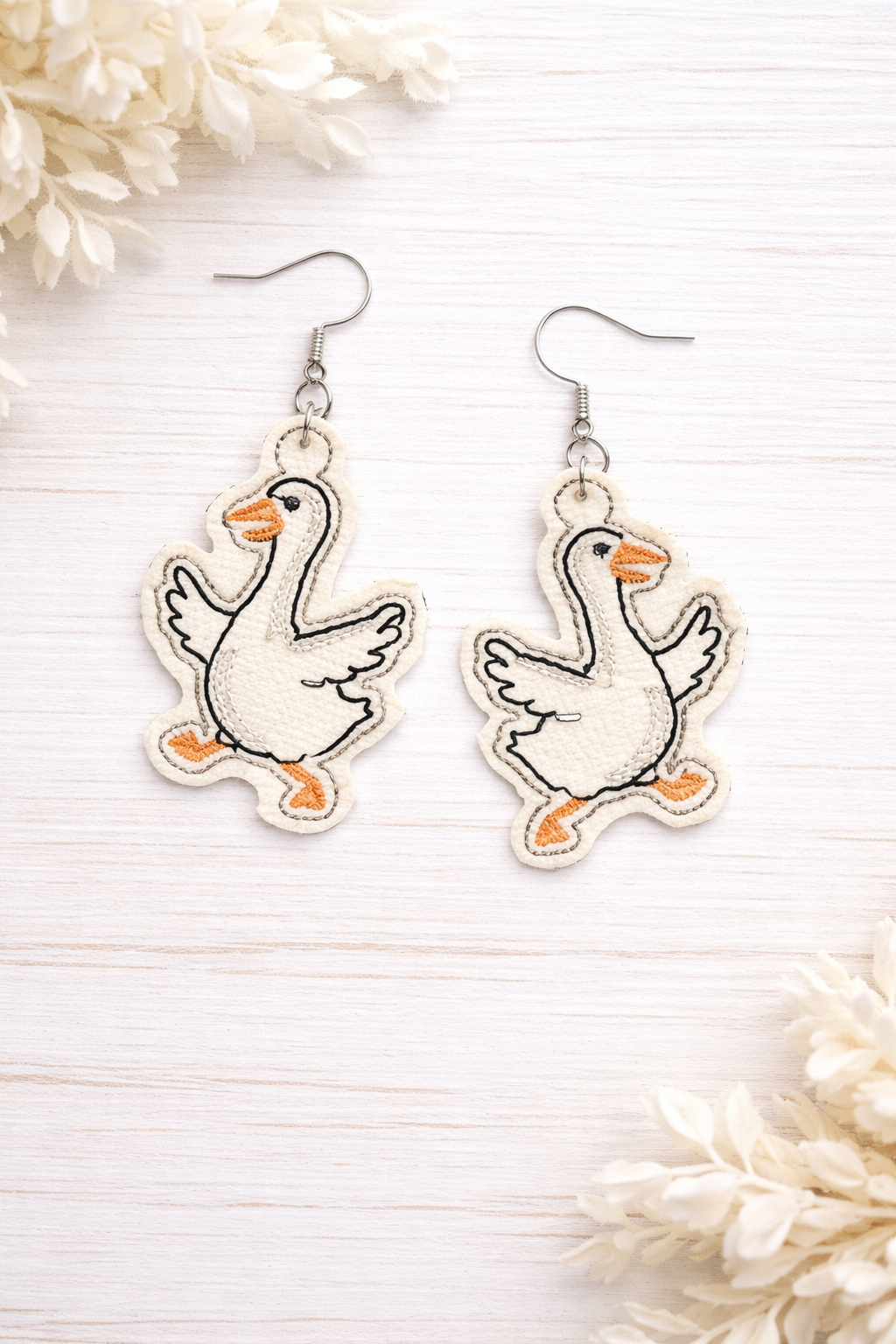 Running Goose Earrings