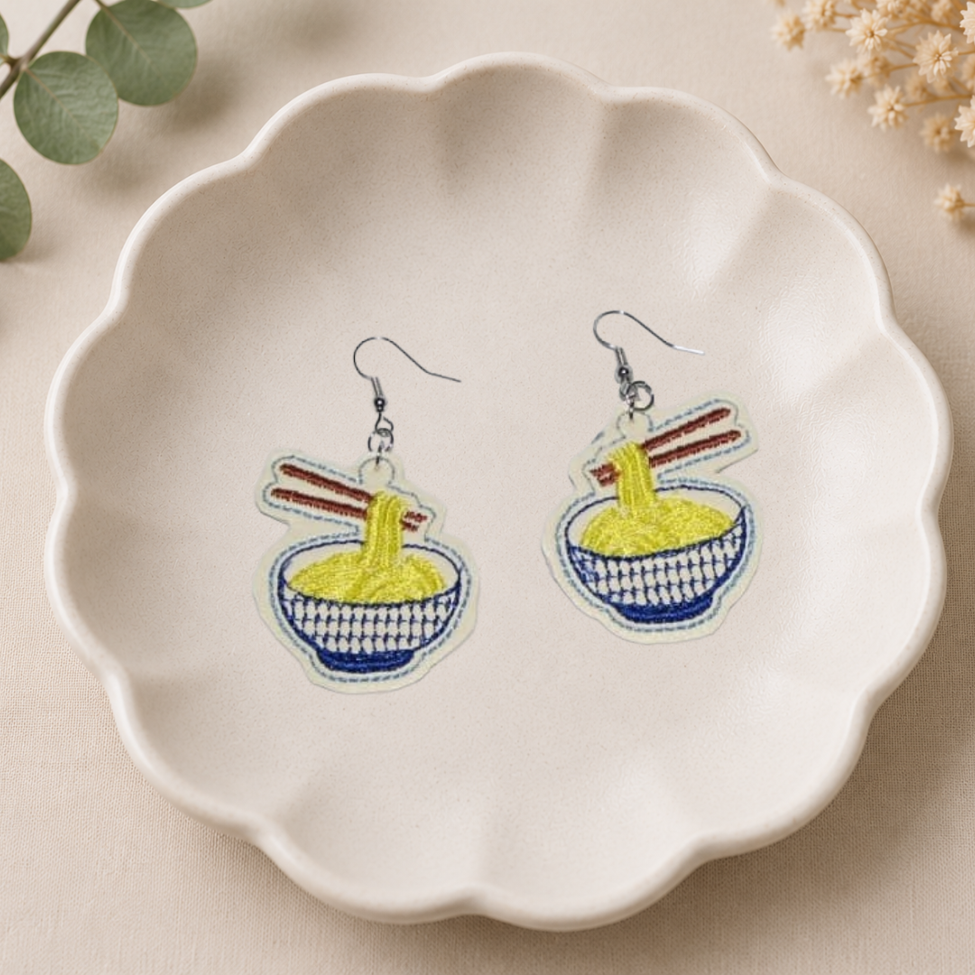 Ramen Bowl Earrings