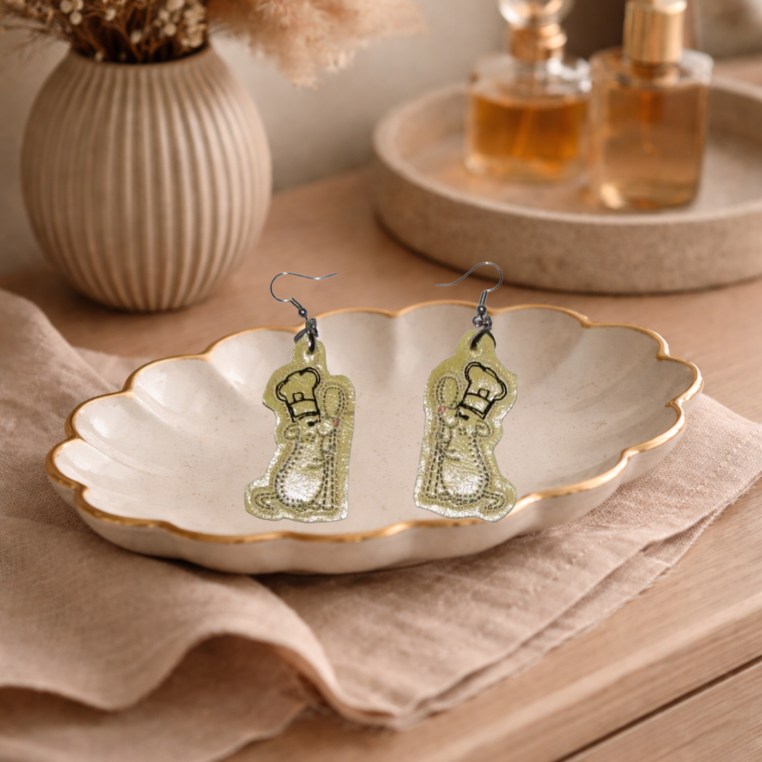 Mouse Chef Earrings