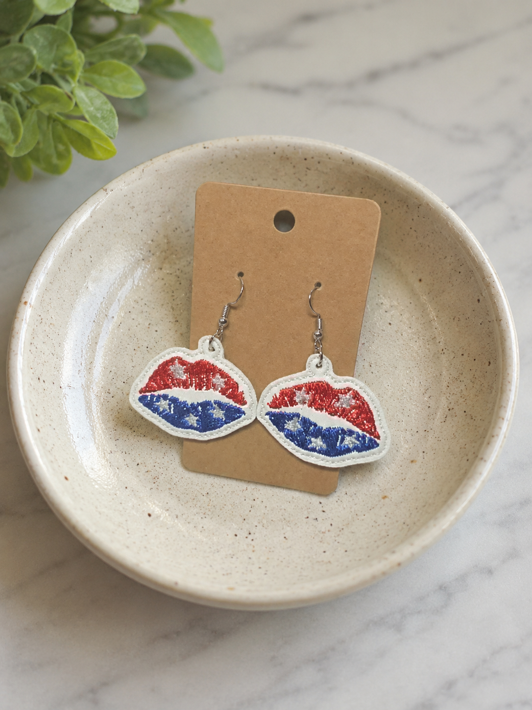 Americana Lips Earrings