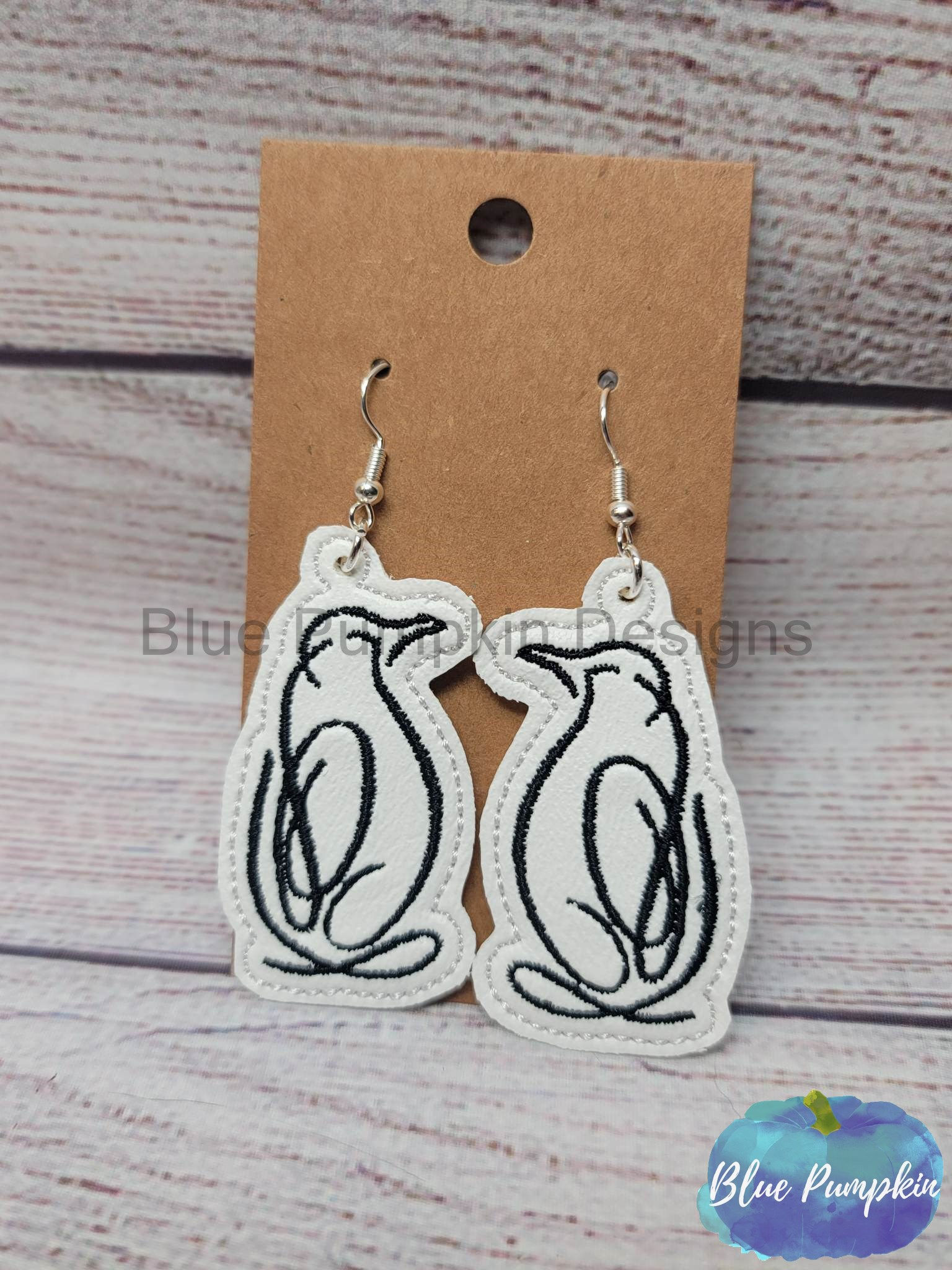 Penguin Swirl Earrings