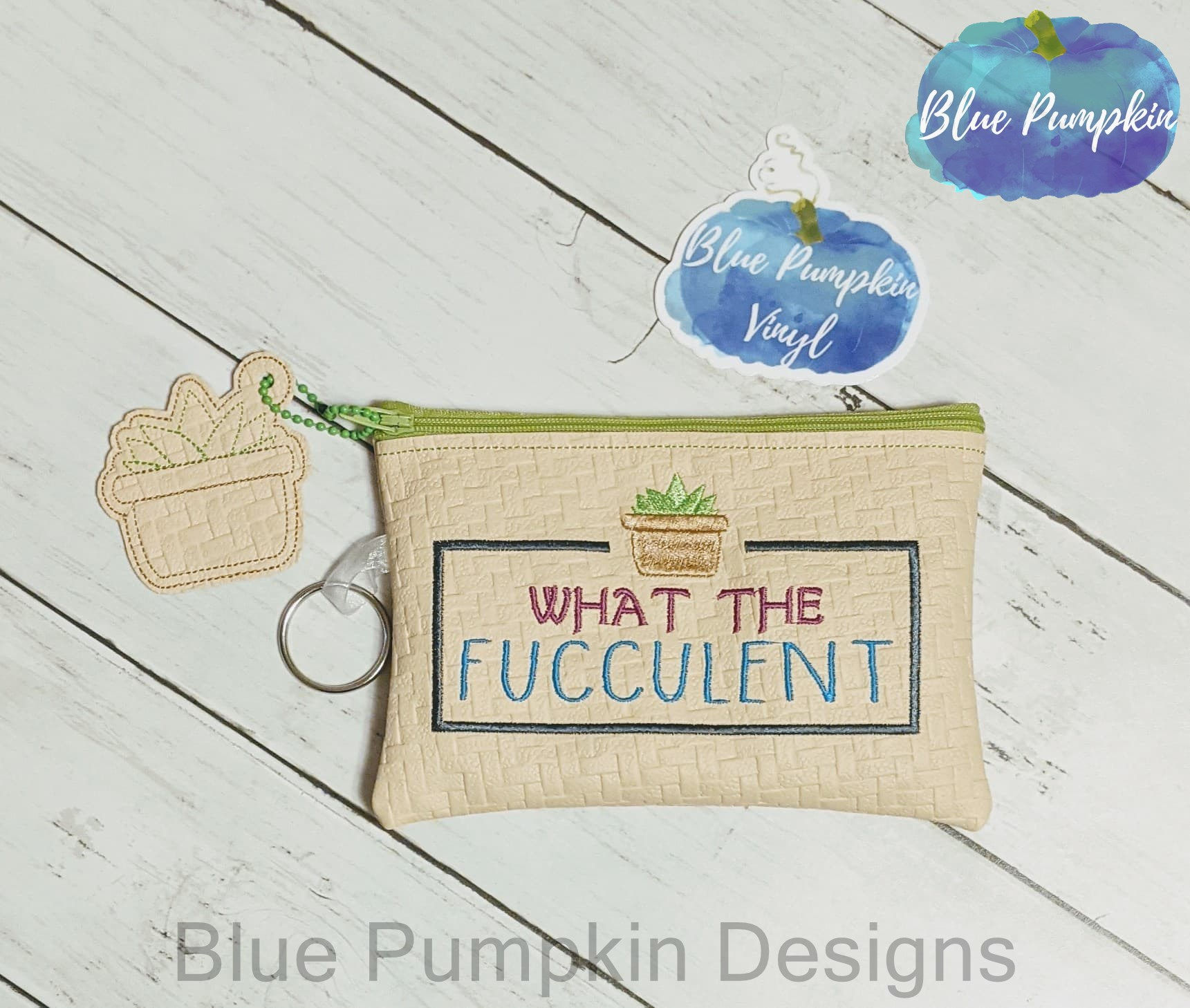 5x7 What the Fucculent Zipper Bag Design