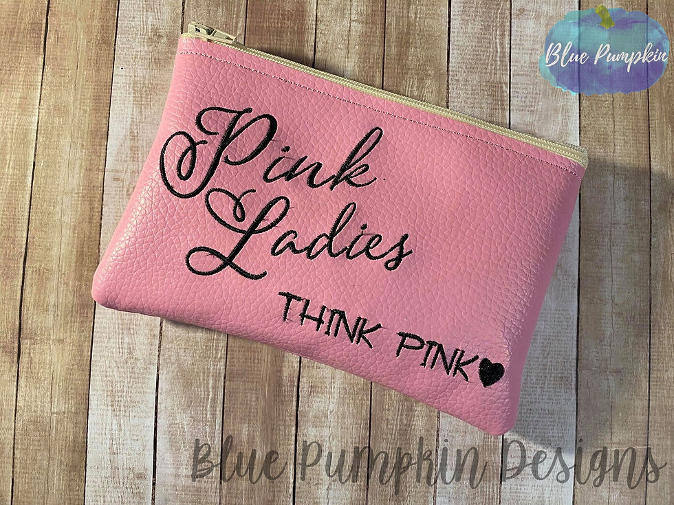 Pink Ladies 5x7 ITH Bag Design