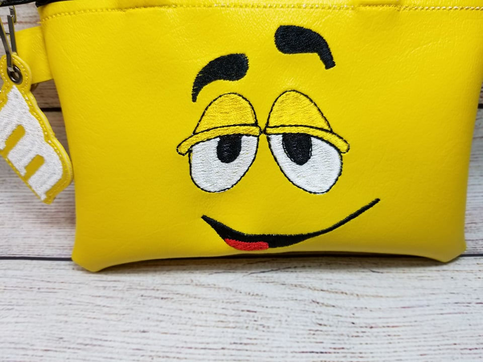6x10 Yellow Candy ITH Zipper Bag Design