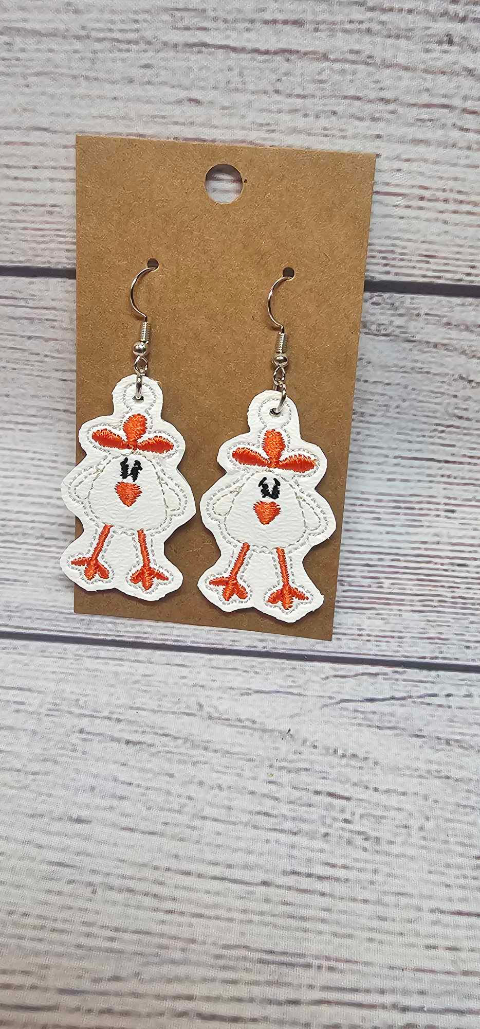 Cartoon Chicken Earrings