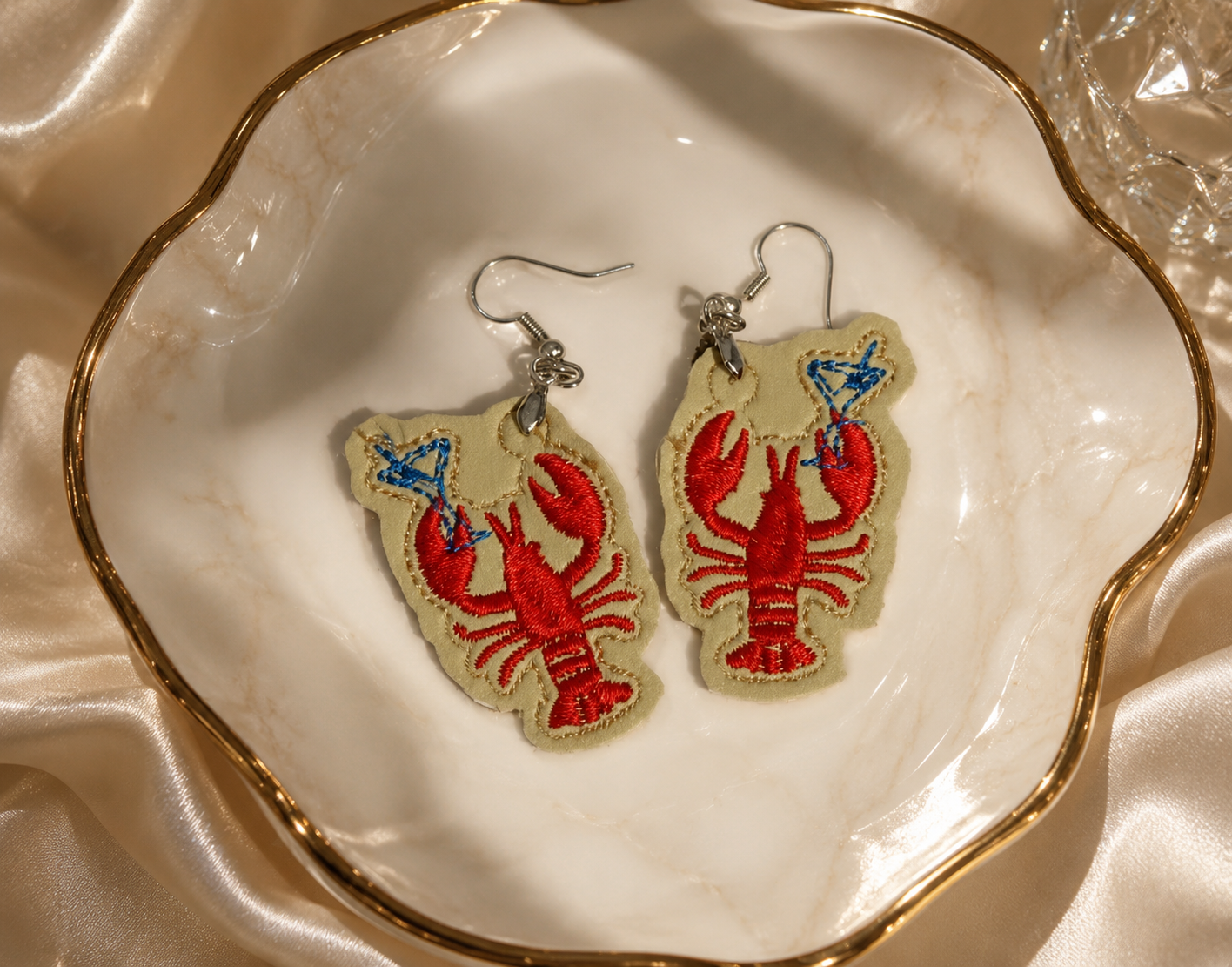 Lobster Martini Earrings