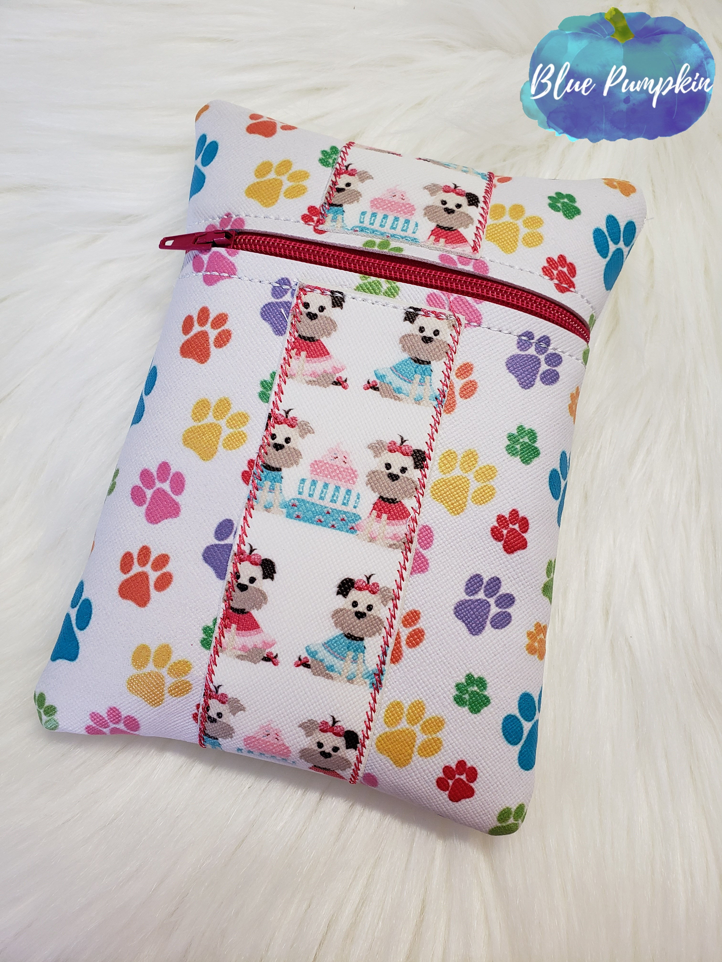 7x5 Tall ITH Zipper Bag Design with Stripe
