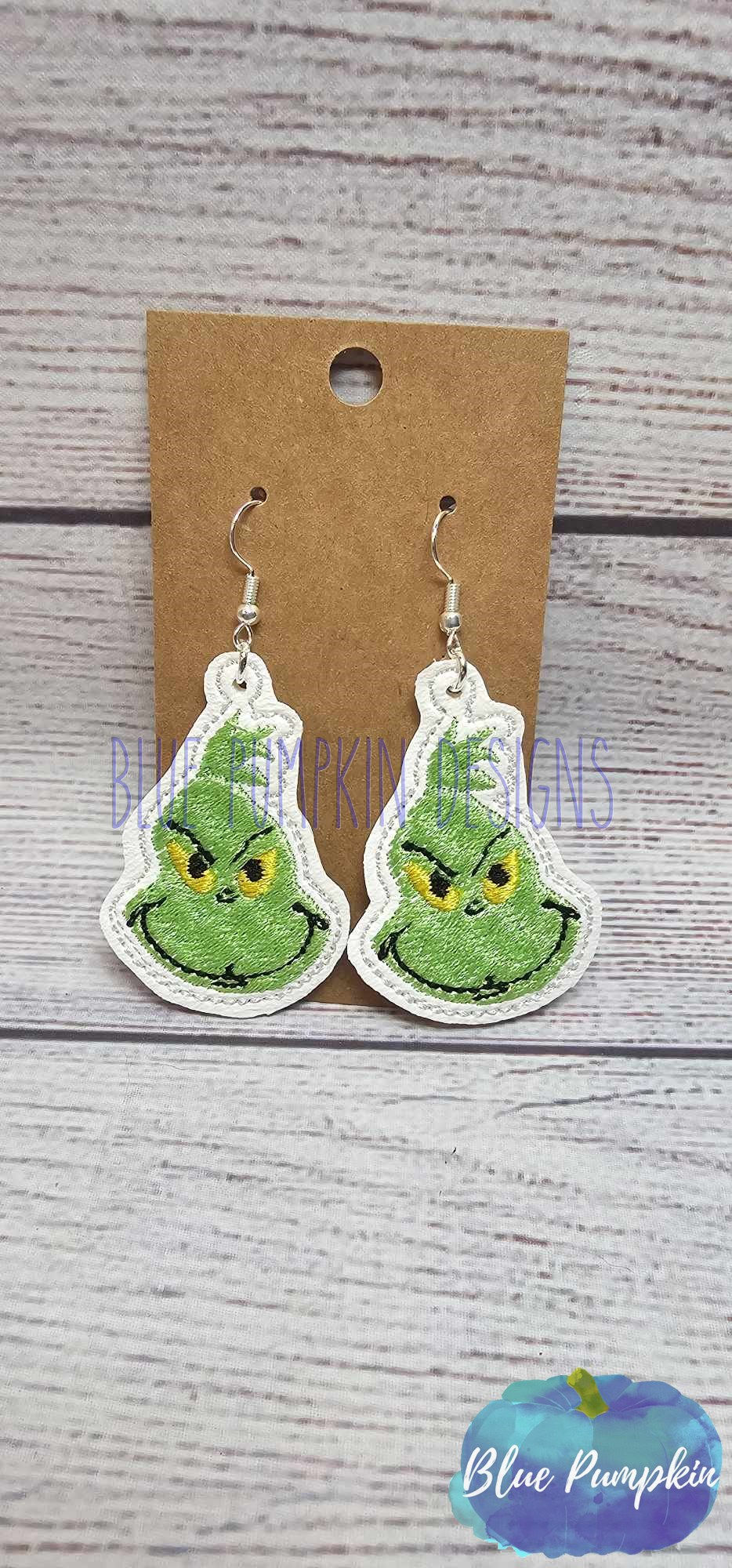 Filled Grinch Earrings