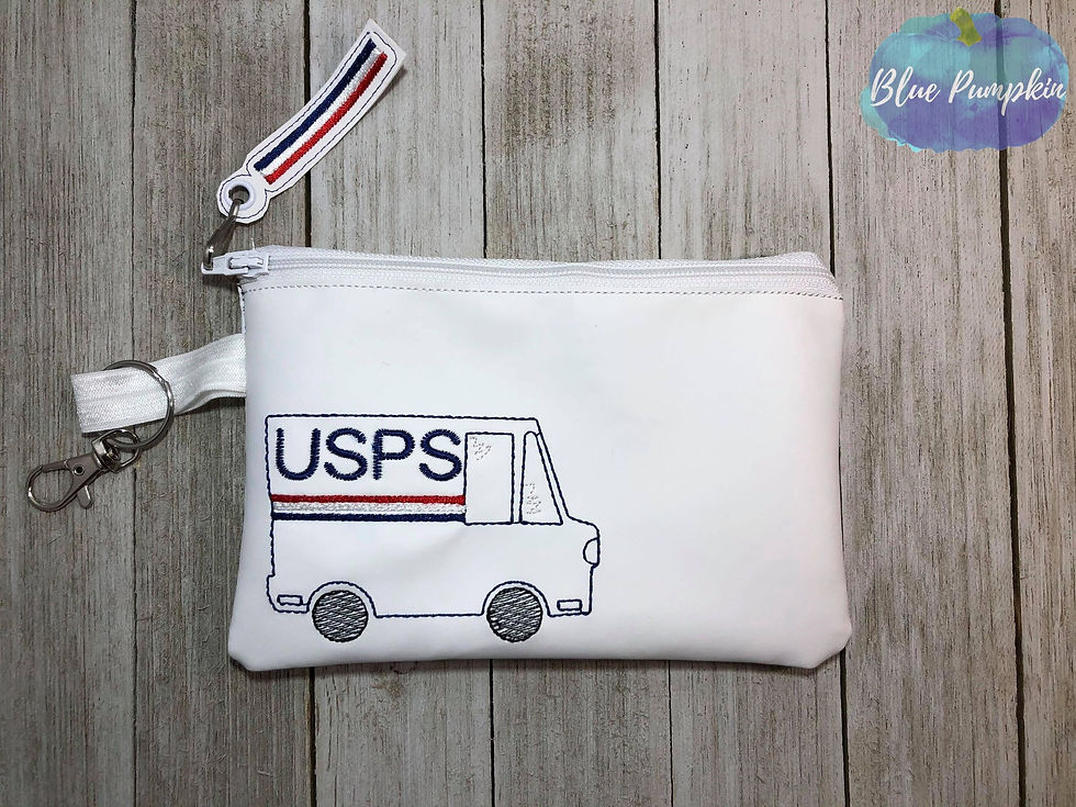 Mail Truck 5x7 ITH Bag Design