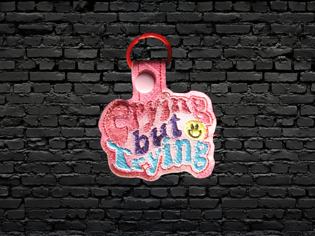 Crying Trying Key Fob