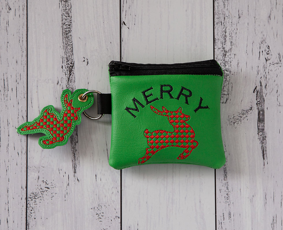 Merry Stag Set Zipper Bag Design