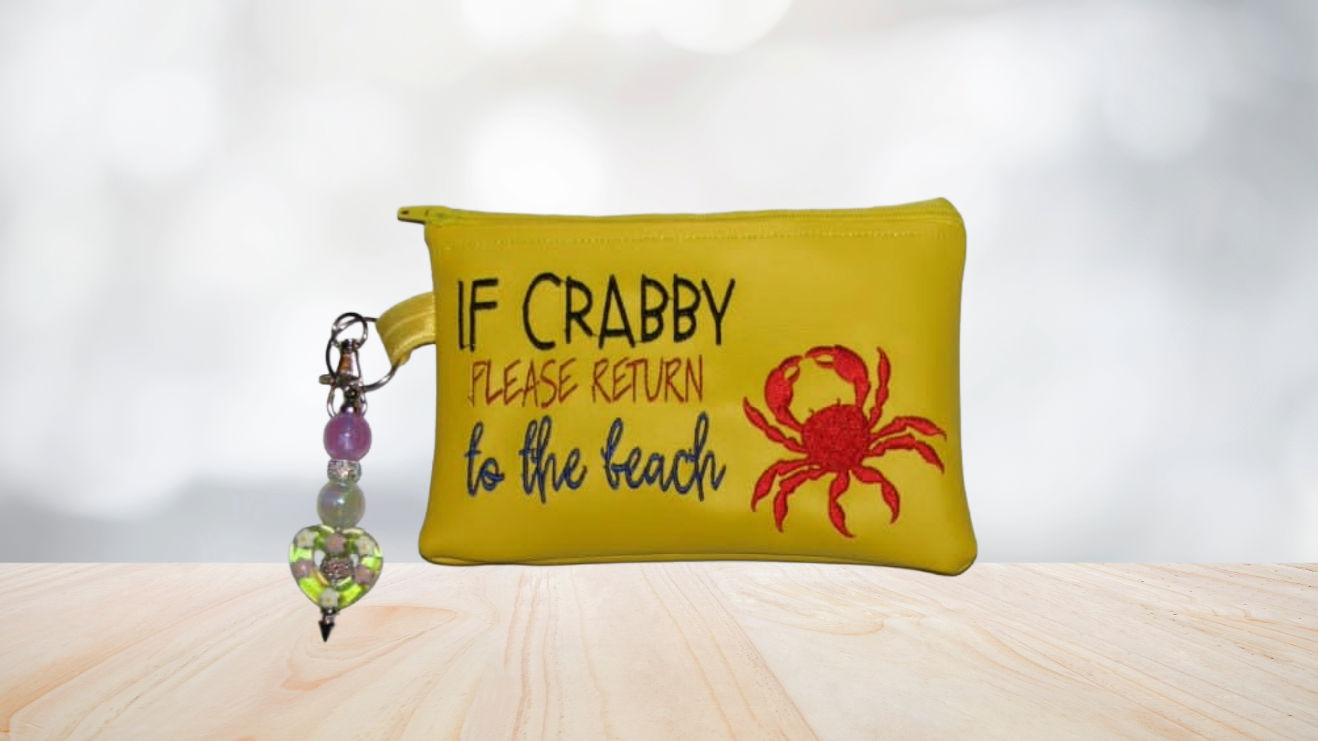 If Crabby Return to Beach Zipper Bag Design Set