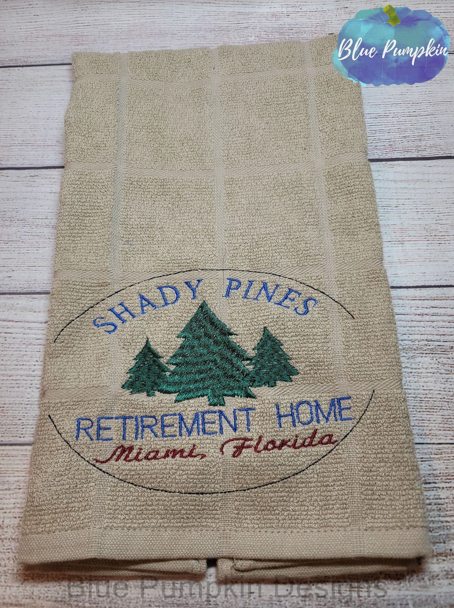 Shady Pines 5x7 Single Design