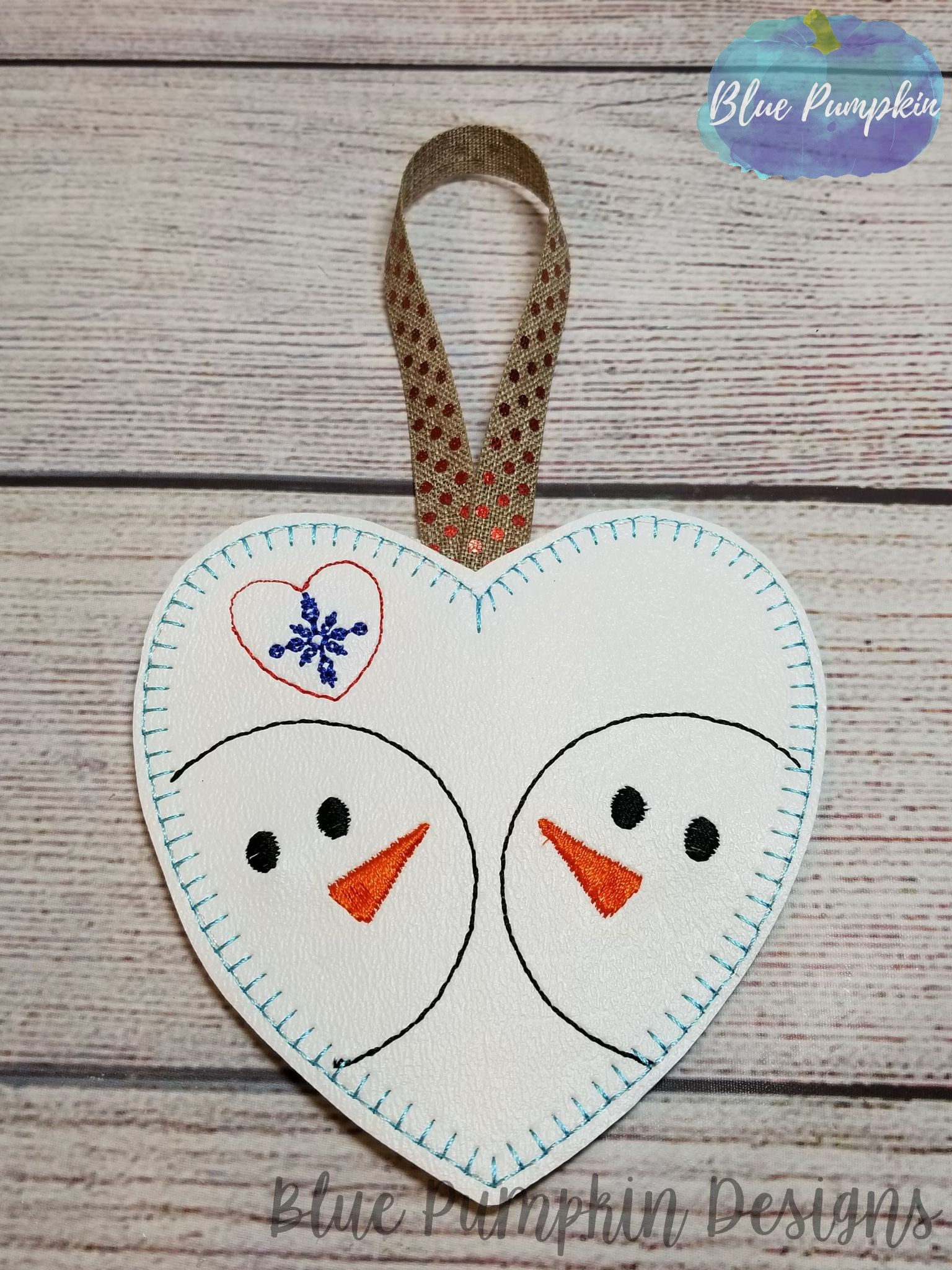 Snow Couple Ornament
