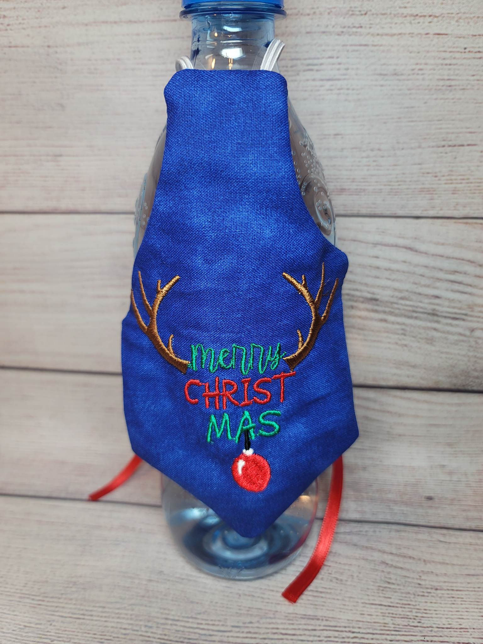 Merry Christmas Bottle Apron