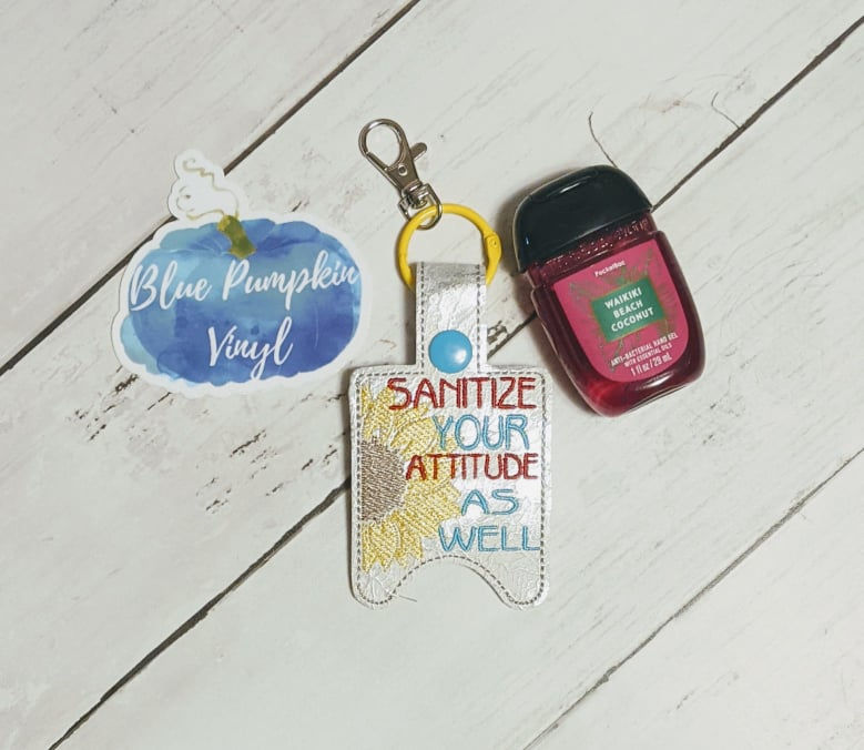 Sanitize your Attitude 1oz Sanitizer Holder