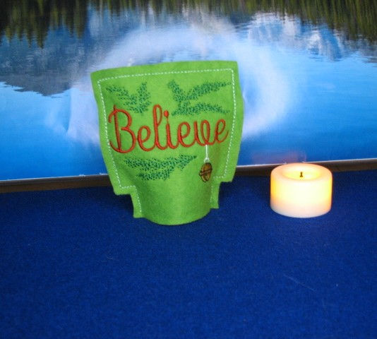 Believe Tea Light Cover