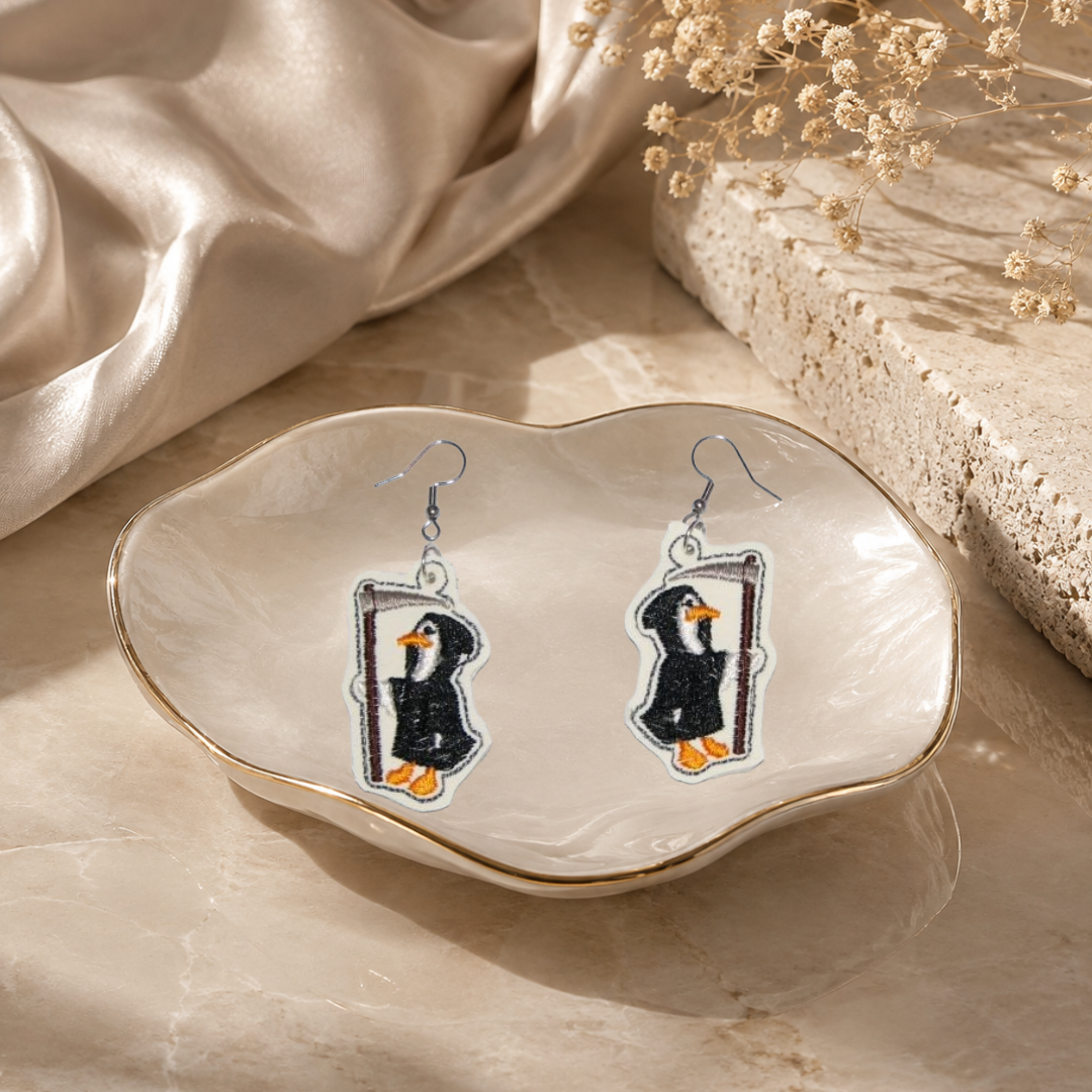 Reaper Goose Earrings