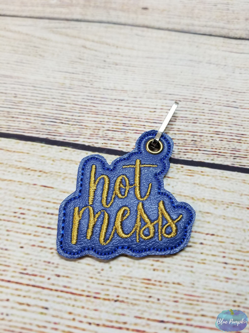 Thumbnail: God Bless with Hot Mess ITH Zipper Bag Design