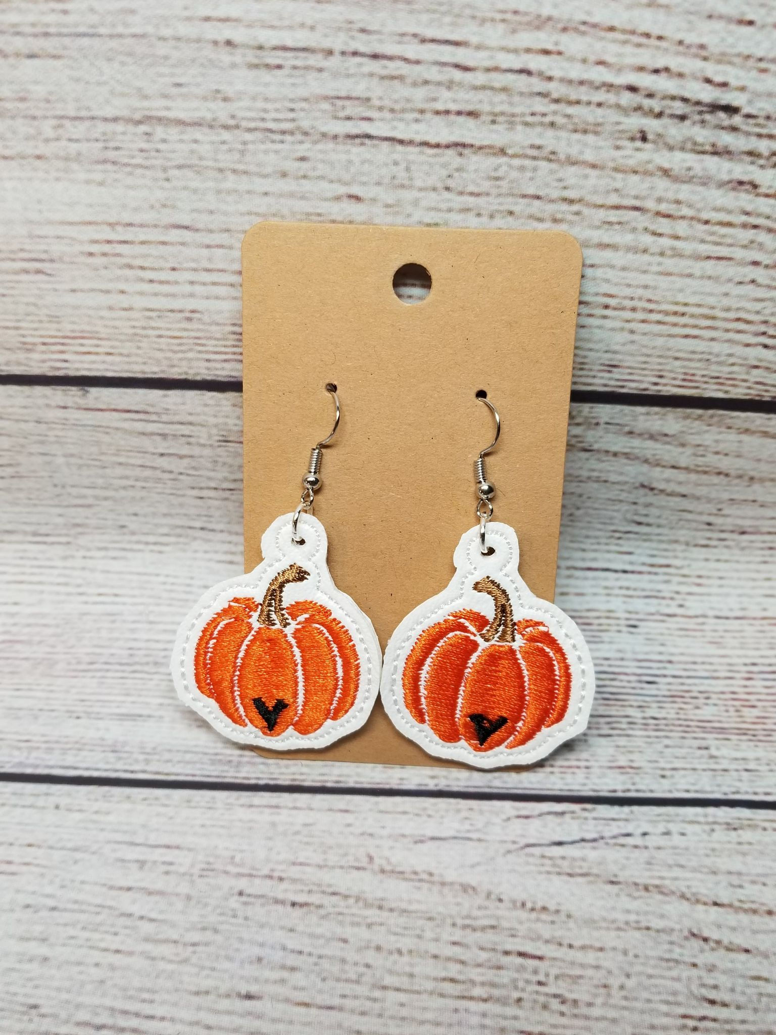 Pumpkin Heart Earrings