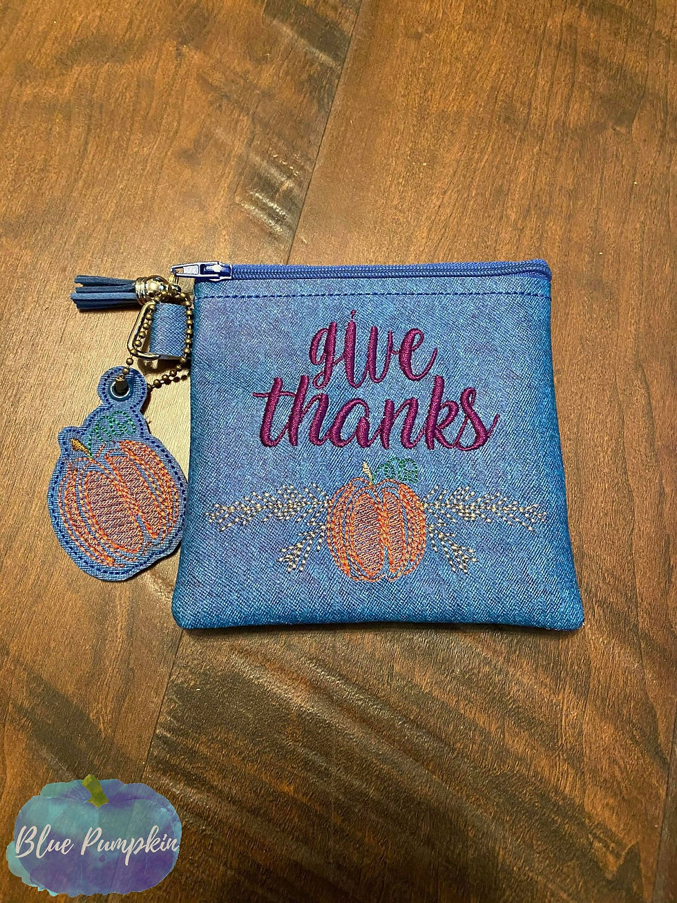 Give Thanks 5x5 ITH Bag Design