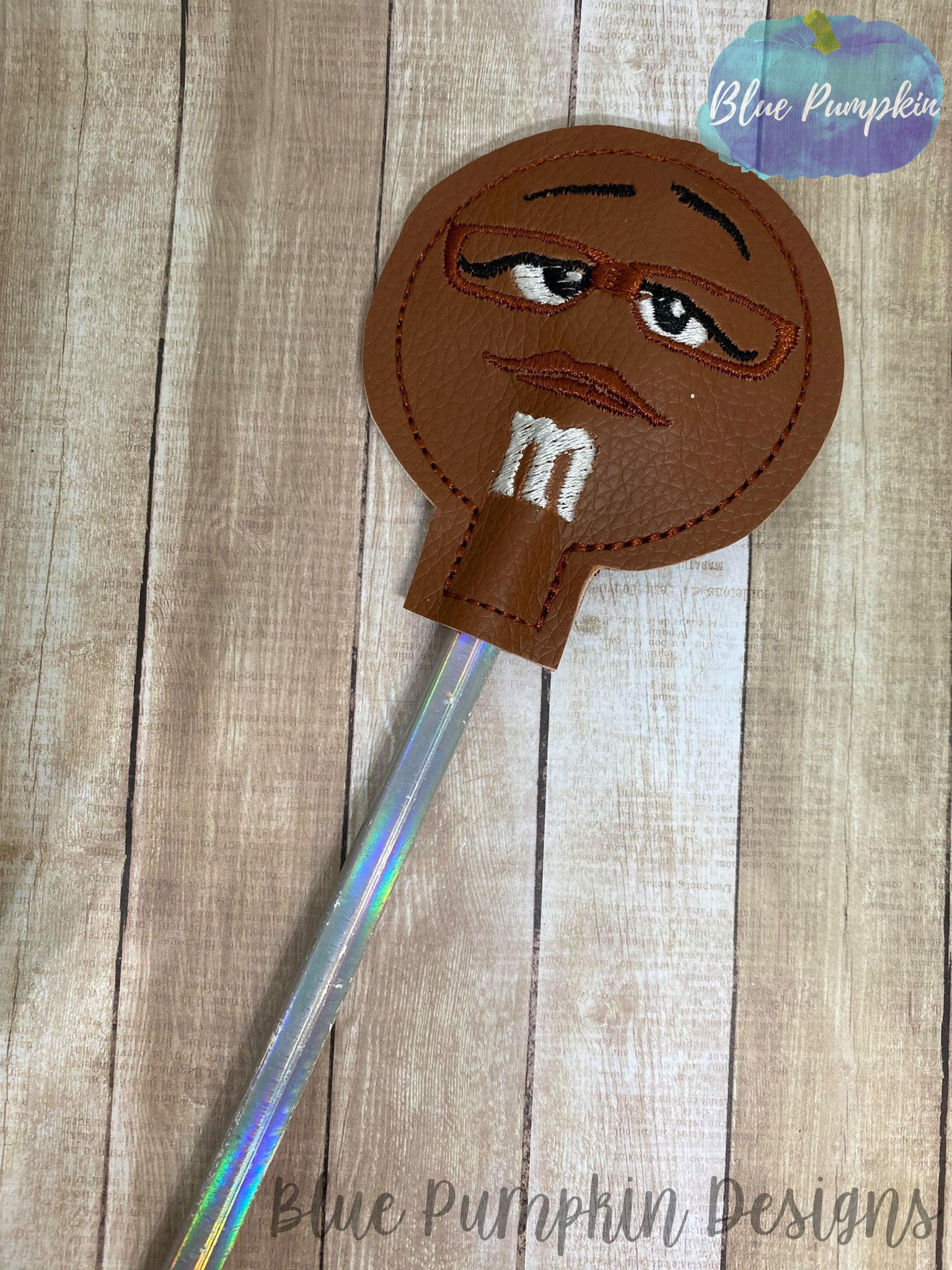 Brown Candy Pencil Topper