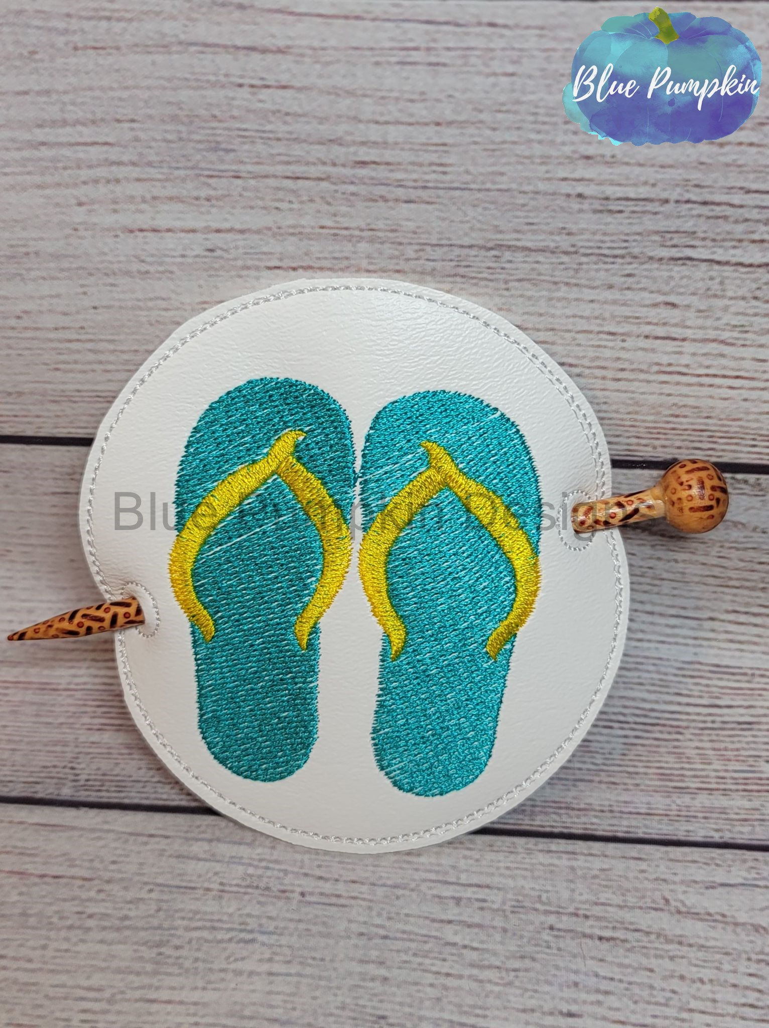 Flip Flops Hair Bun Holder.