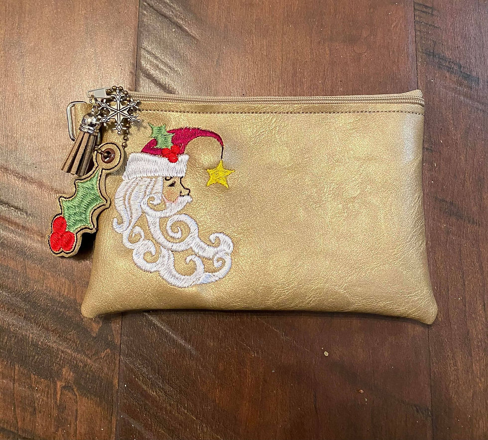 Crescent Santa 5x7 ITH Bag Design