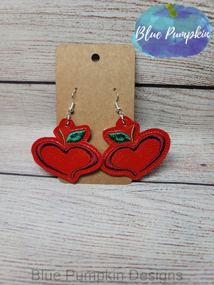 Apple Heart Earrings