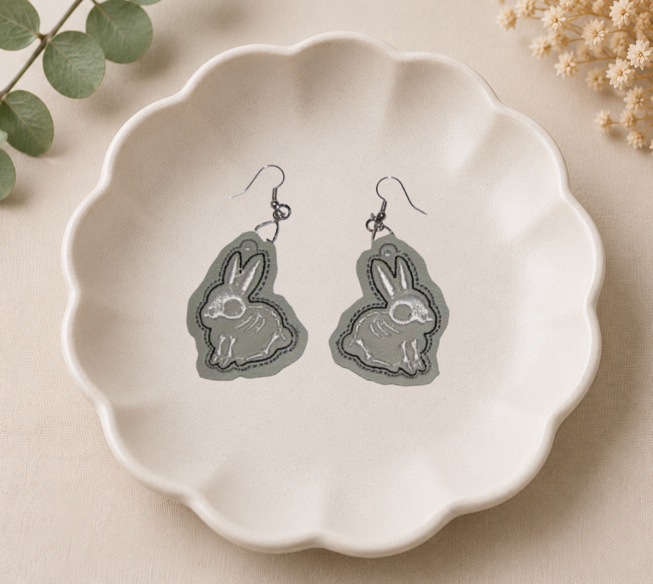 Bunny Skeleton Earrings