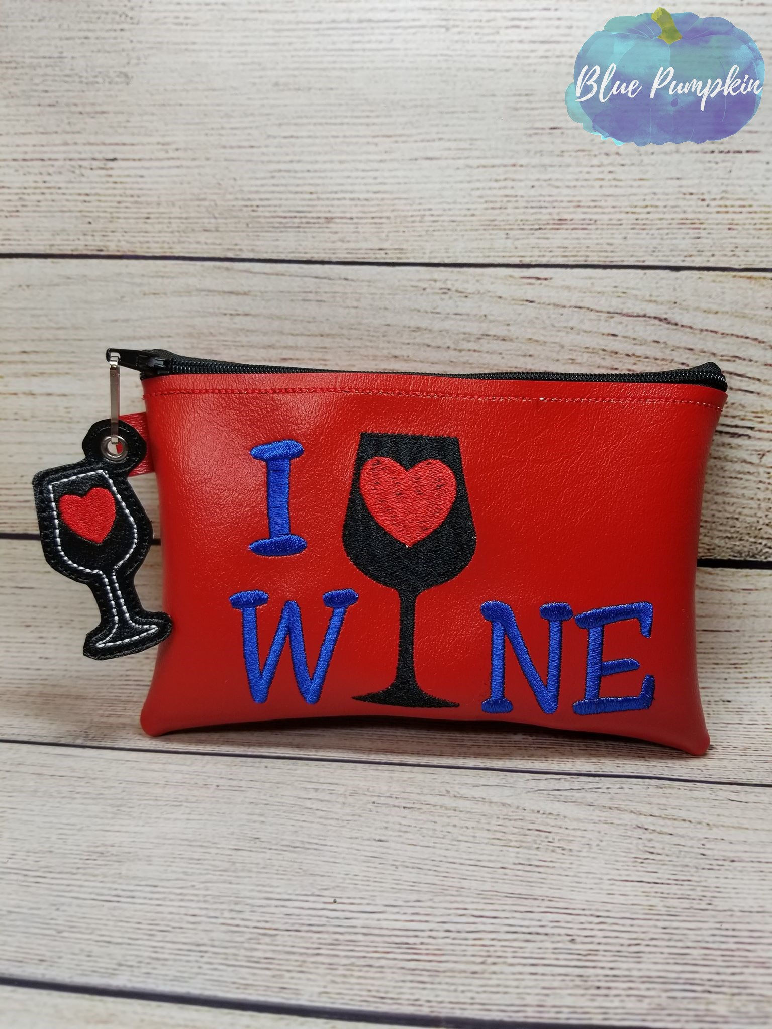 I Love Wine TH Zipper Bag Design