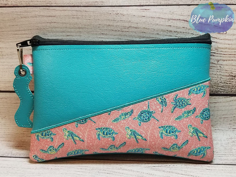 Diagonal Bottom ITH Bag Design