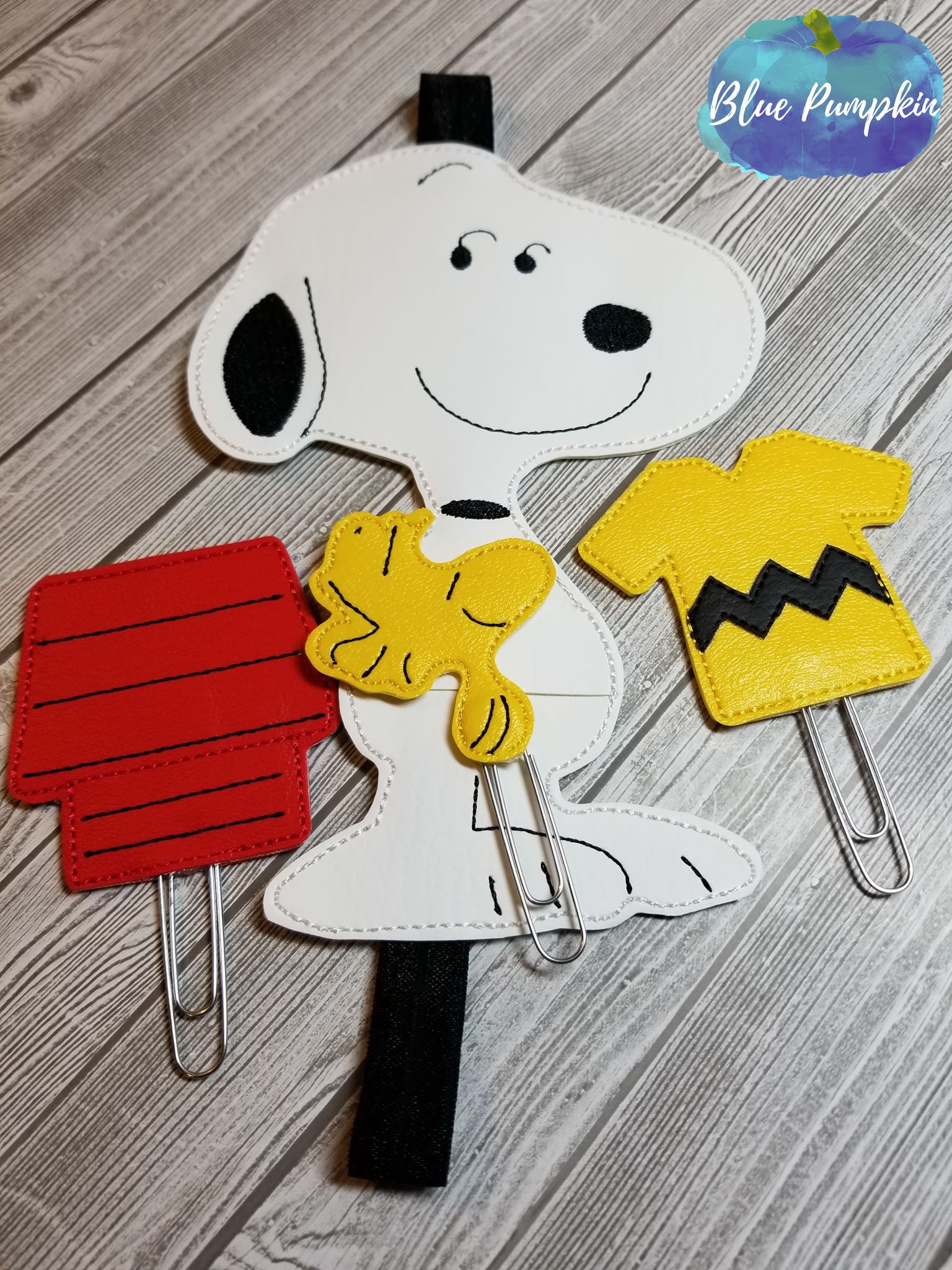 Snoopy Planner Band and Paper Clip Toppers SET