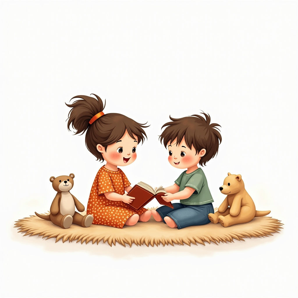 Illustration Enfants Joie