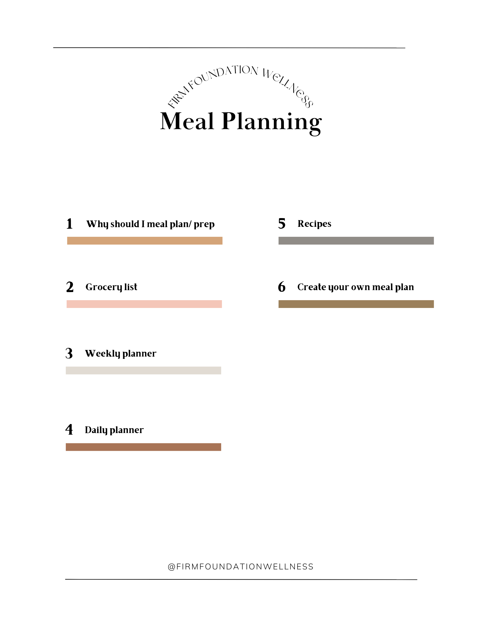Meal Plan Template