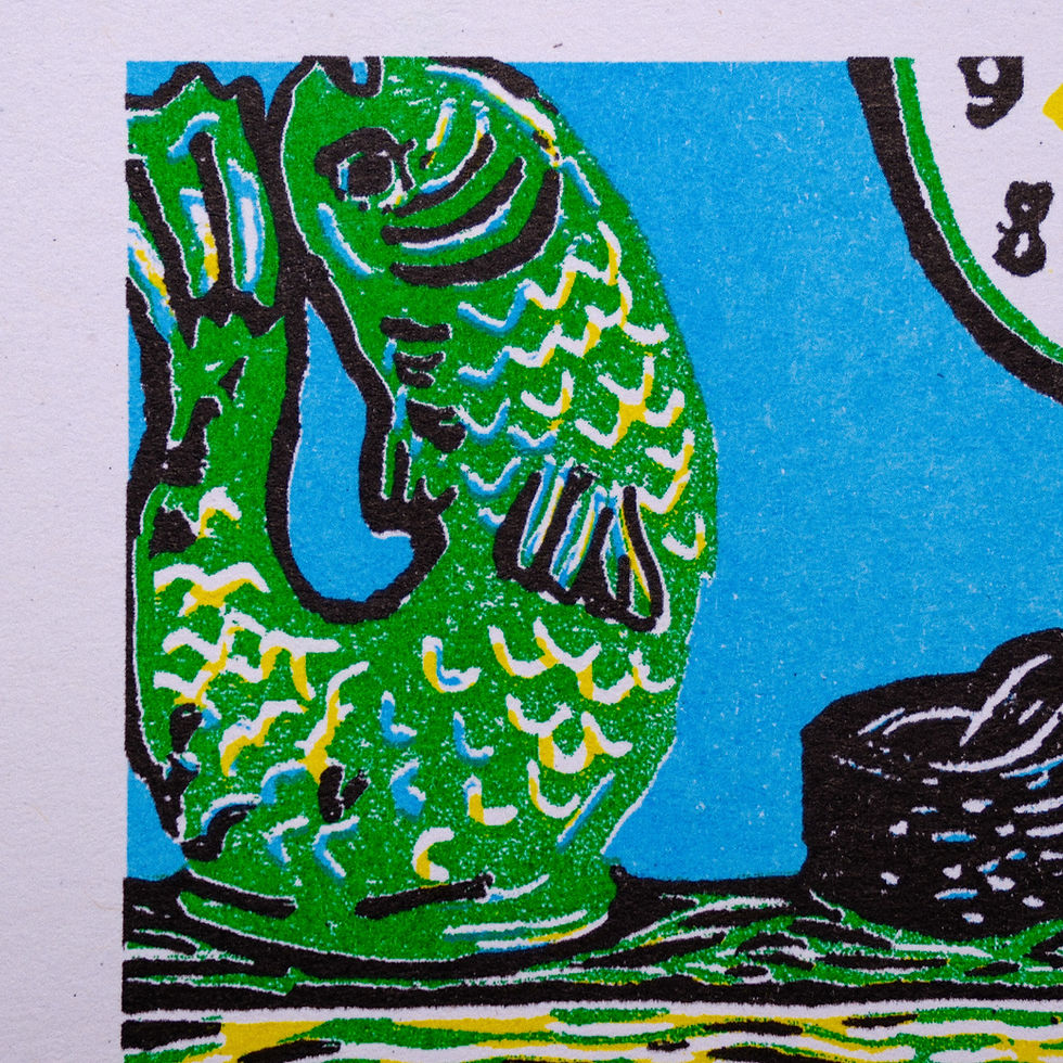 Thumbnail: Riso Print - Half Past Seven A4