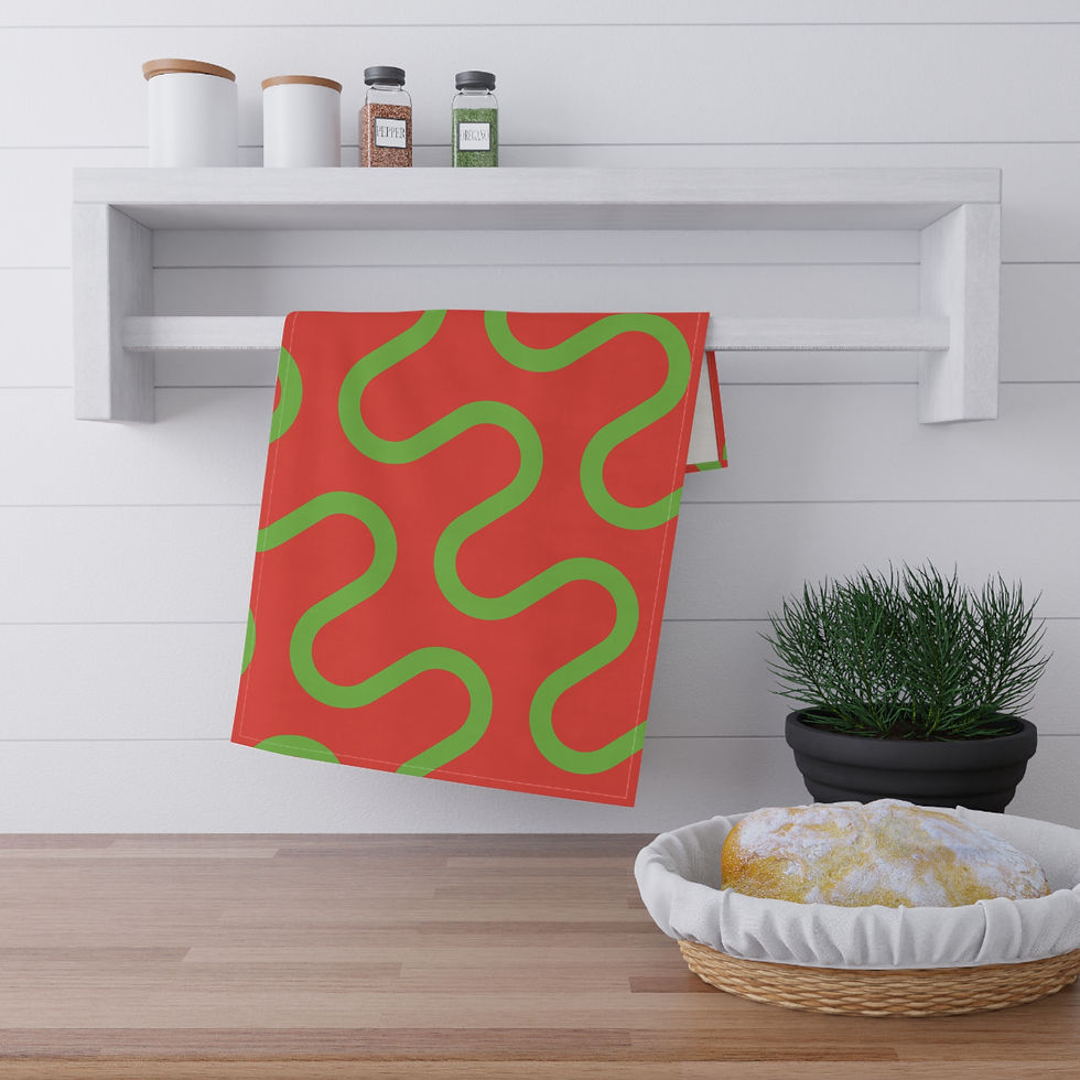 Sinuous Curves Kitchen Towel