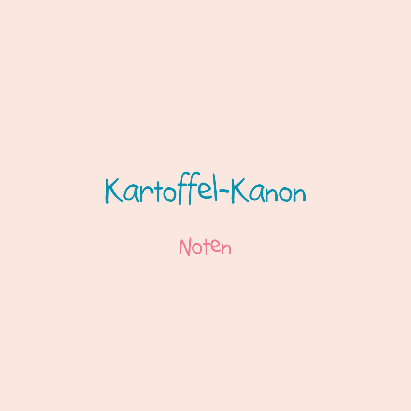 Kartoffel-Kanon - Noten